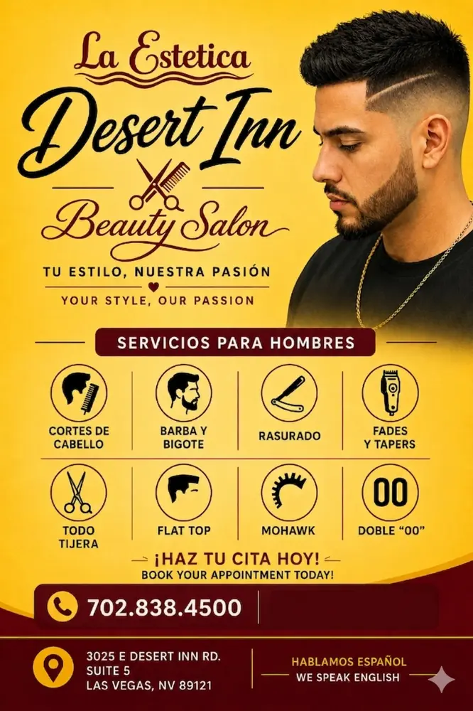 La Estética Desert Inn bilingual salon promotion