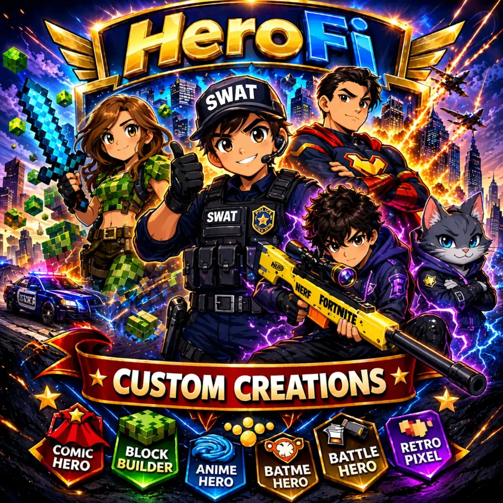 HeroFi custom hero creation campaign artwork